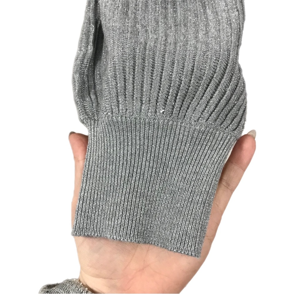 1.STATE Silver Bubble Sleeve Sweater - Picture 4 of 8